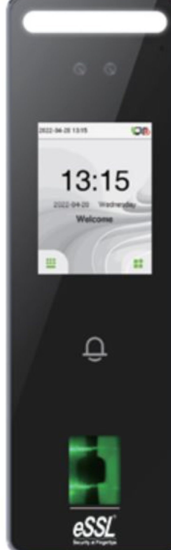AiFace MAGNUM facial recognition terminal front view with 2.4-inch touchscreen
