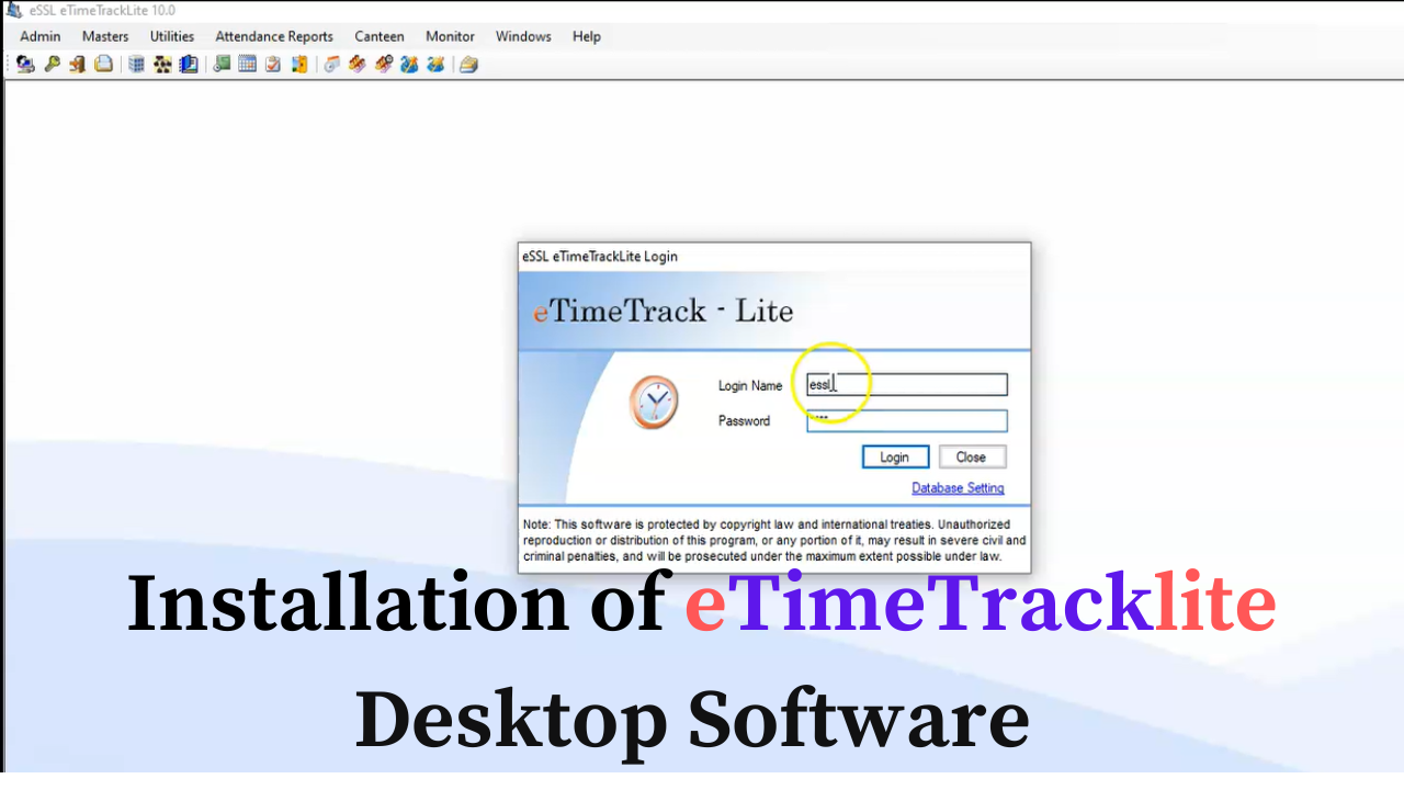 essl etimetracklite desktop software