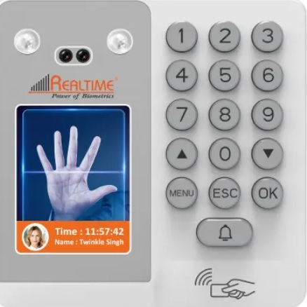 Realtime face and palm attendance machine in Mumbai with access control system